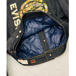 EVISU福神重工プリント刺繍コットンデニムジャケット