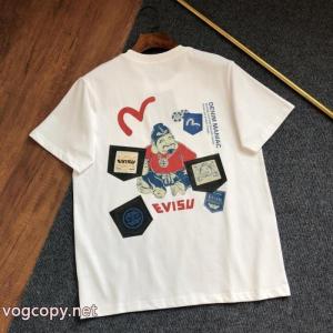 大人モード 上質感 今シーズン注目のアイテム半袖TシャツEVISUコピー 通販