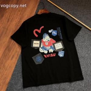 大人モード 上質感 今シーズン注目のアイテム半袖TシャツEVISUコピー 通販