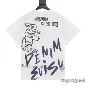 ブランド 偽物人気新作登場 超カッコイイ 国内未入荷半袖TシャツEVISU