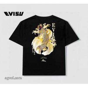 2026最安値！ 超激得新品 知的な雰囲気夏着物激安 通販 ブランド半袖TシャツEVISU