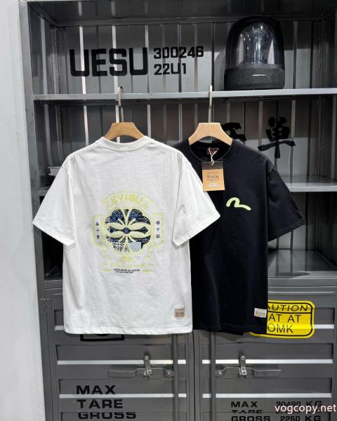 EVISUホームフラワー柄半袖Tシャツ男女同型 0 