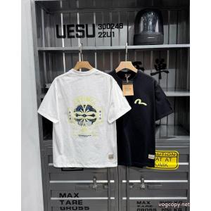 EVISUホームフラワー柄半袖Tシャツ男女同型