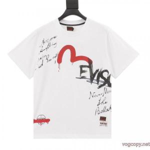 ブランド 偽物人気新作登場 超カッコイイ 国内未入荷半袖TシャツEVISU